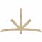 Ekena Millwork Alberta Rough Sawn Timber Gable Bracket, Douglas Fir, 72"W x 42"H x 4"D x 4"F, 14/12 Pitch GBW072X42X0404ALB00RDF - alternate 1